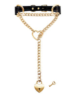 Slip Chain Necklace Heart Locker With Key