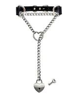 Slip Chain Necklace Heart Locker With Key