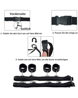 SM Bed Restraint Set instructions: How to use the black leather restraints, step by step.