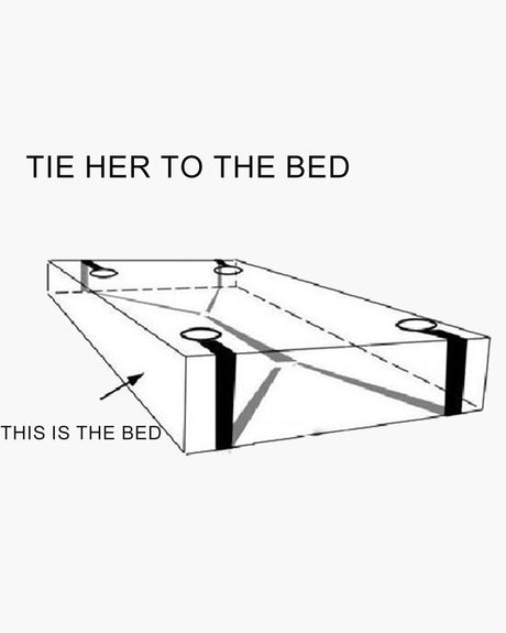 SM sex toy restraint bed diagram, enhancing intimate exploration and shared fantasies.