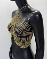 Metal Chain Tassel Party Body Chain