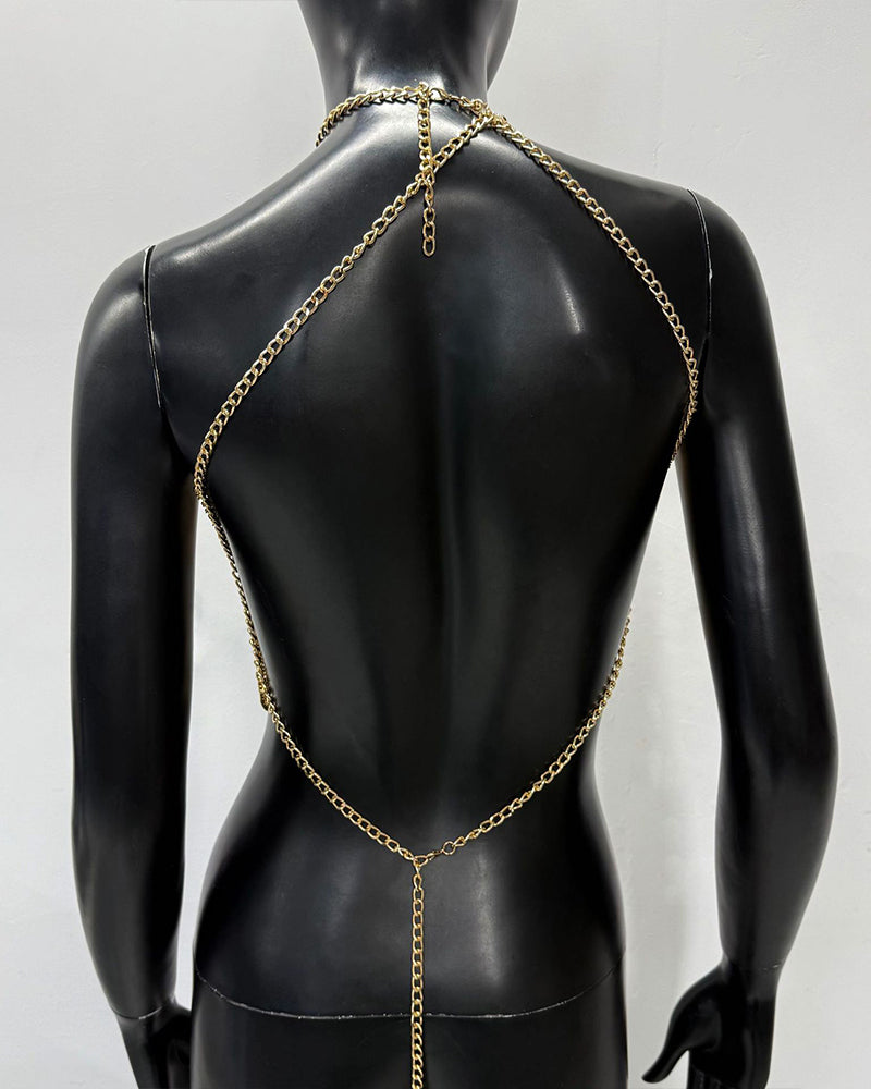 Metal Chain Tassel Party Body Chain