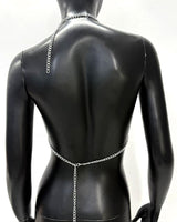 Pearl Halter Body Chain Party Chest Chain