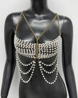 Pearl Chest Chain Accessories Body Chain