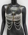 Pearl Chest Chain Accessories Body Chain