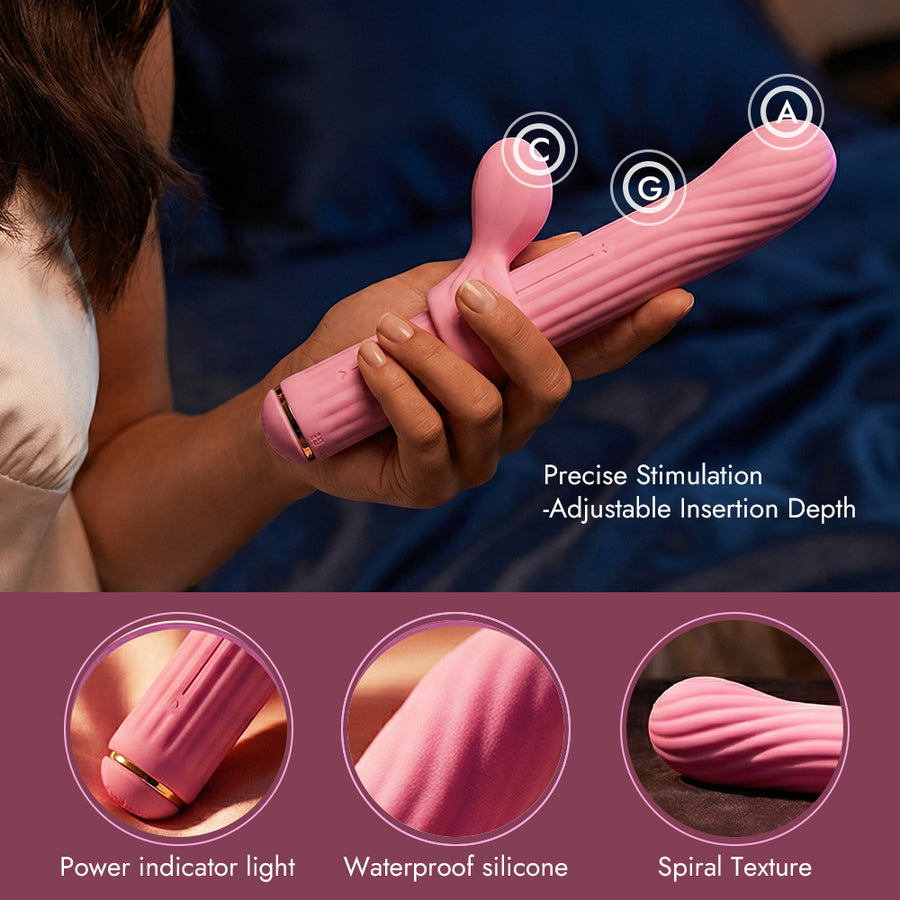 Four-Attachment Rabbit Vibrator