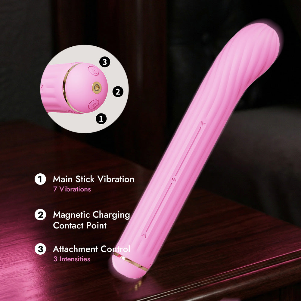 Four-Attachment Rabbit Vibrator