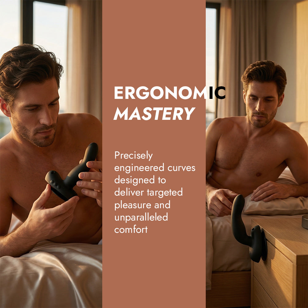 Medium Fingering Prostate Massager with Hands-Free Design