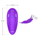 Butterfly Pearl Vibrating Open-Crotch Panties