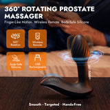 360° Rotating Prostate Massager With Wireless Remote