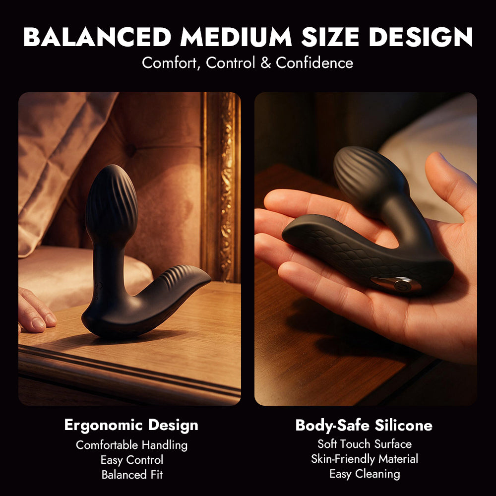 360° Rotating Prostate Massager With Wireless Remote