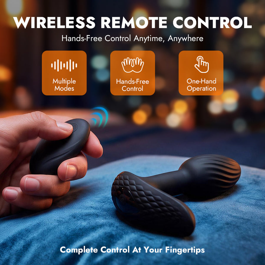 360° Rotating Prostate Massager With Wireless Remote