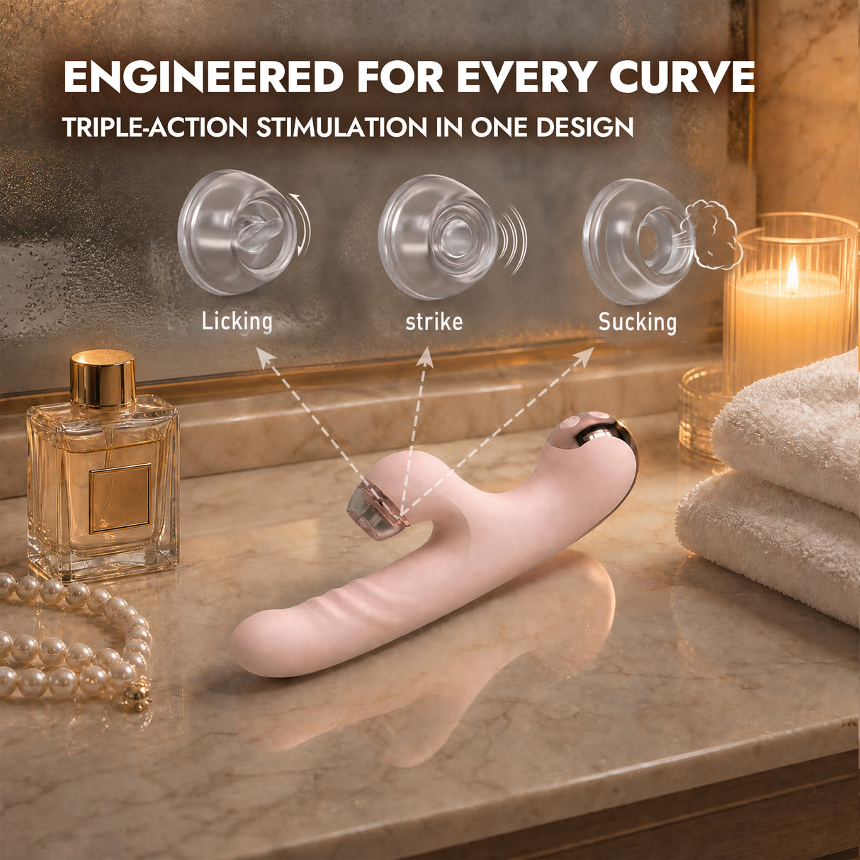 9+9 Dual Thrust Suction Rabbit Vibrator