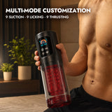 4D Auto Male Masturbator with 360° Rotation, Suction, Thrusting & Licking