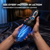 9-Mode Rotating & Thrusting Masturbator with Soft TPE Sleeve