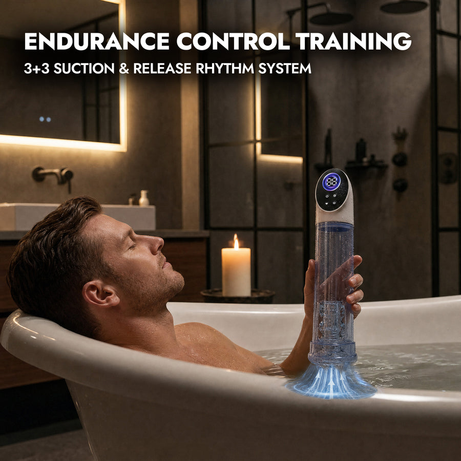 Electric Penis Pump with Digital Display & 3+3 Rhythm Modes