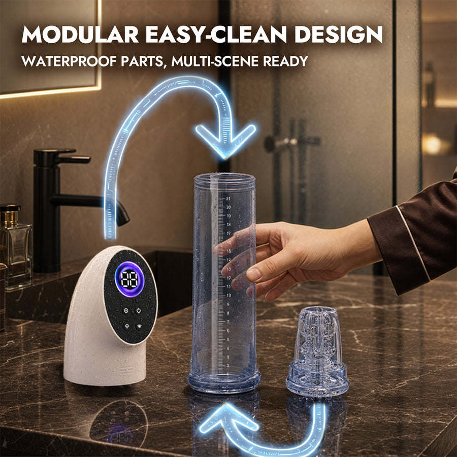Electric Penis Pump with Digital Display & 3+3 Rhythm Modes