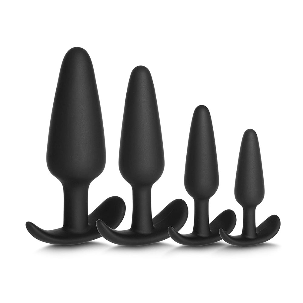 Graduated Silicone Anal Training Set – Anchor Shape (4Pcs)