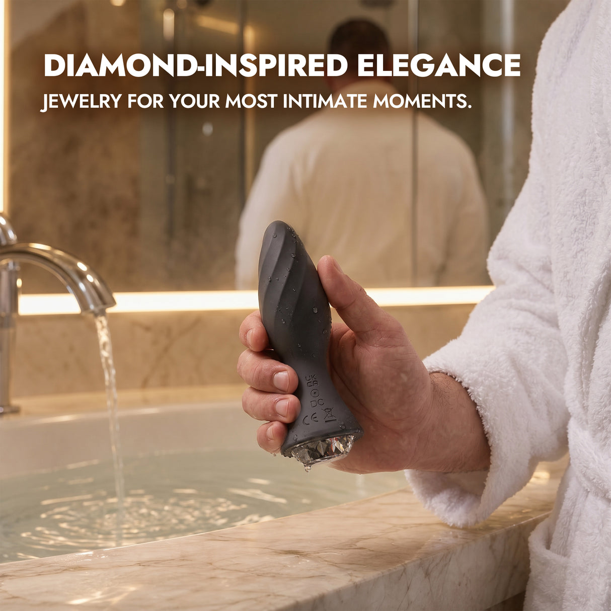 Diamond Remote-Controlled Vibrating Anal Butt Plug