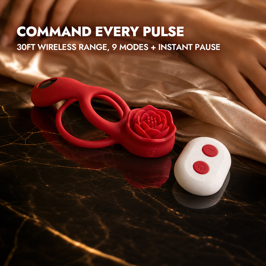 C-Shaped Dual Motor Vibrating Cock Ring with Remote