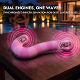 Dual-Motor G-Spot & Clitoral Silicone Vibrator App-Control