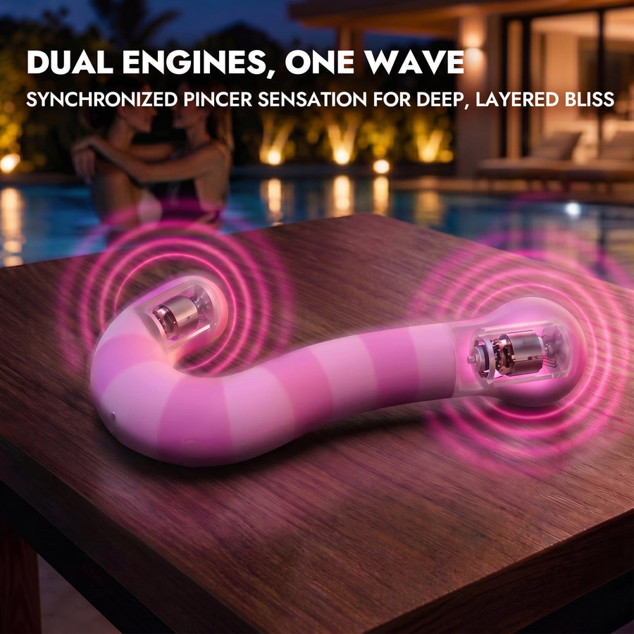 Dual-Motor G-Spot & Clitoral Silicone Vibrator App-Control
