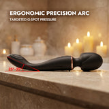 Medical-Grade Silicone Dual Motor Wand Massager G-Spot & Clitoral Vibrator