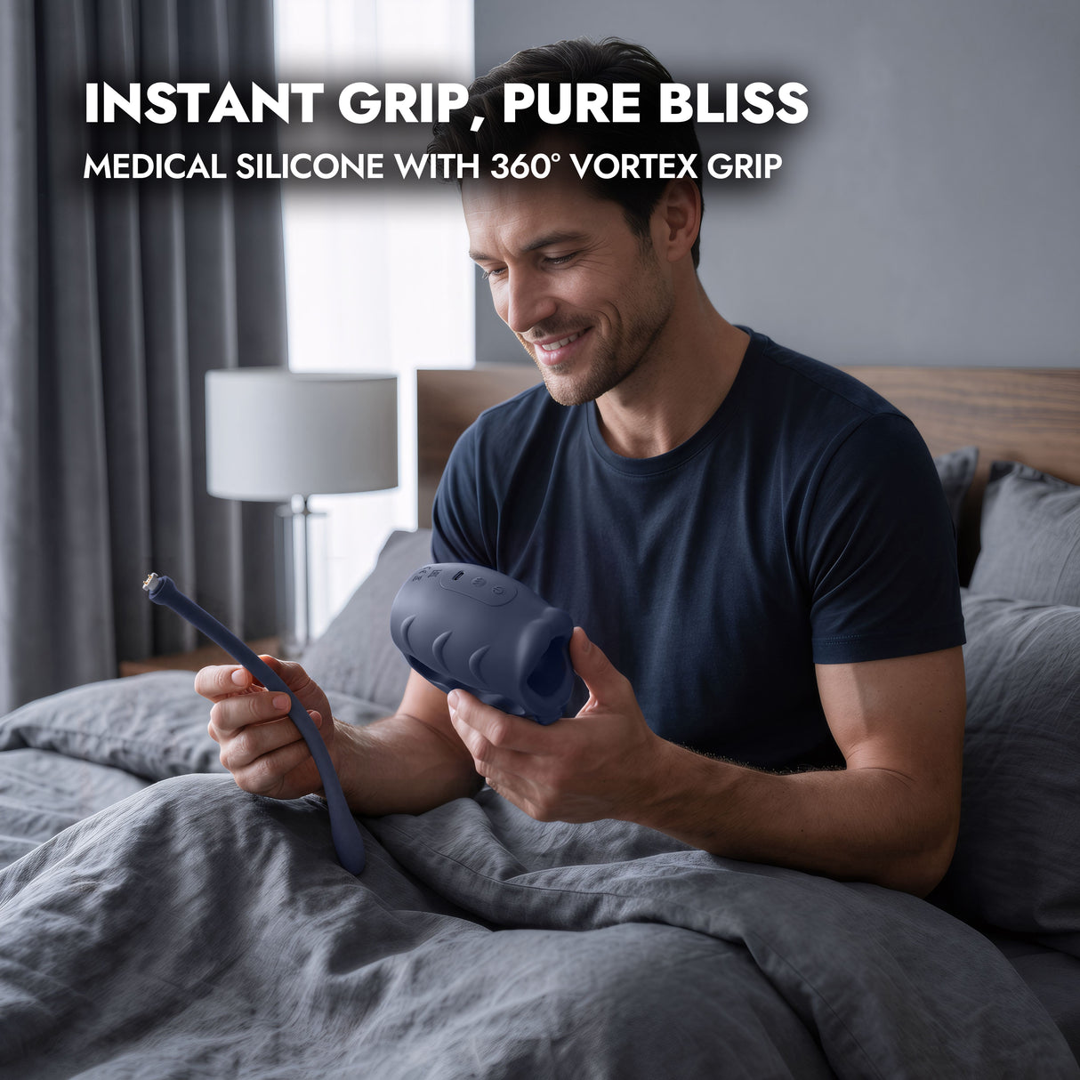 4-in-1 Male Penis Trainer with Dual Stimulation System
