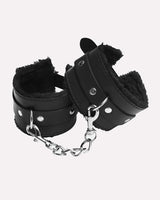 Plush Wrist Brace Leather Handcuffs