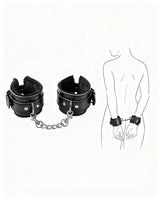 Plush Wrist Brace Leather Handcuffs