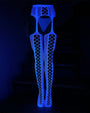 Crotchless Luminous Lace Garter Stockings